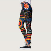 Moderne afrikanische Printmedien Leggings (Links)