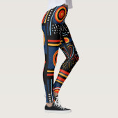 Moderne afrikanische Printmedien Leggings (Rechts)