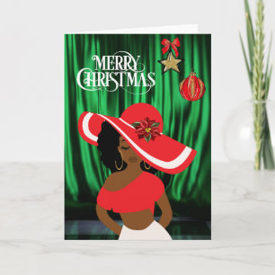 Moderne afrikanische Weihnachtskarte Karte