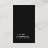 Moderne Afro Style Beauty & Hair Stylist Visitenkarte (Rückseite)