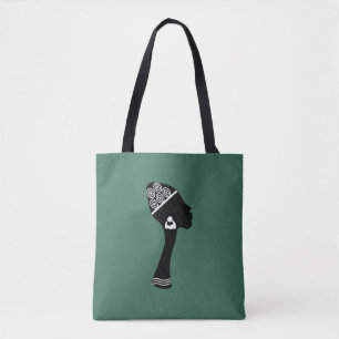Moderne afroamerikanische abstrakte Frauenkunst Tasche