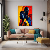 Moderne afrozentrische Abstrakte Kunst Poster