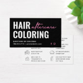 Moderne Aftercare Business Card für Haarfärbemitte (Schreibtisch)
