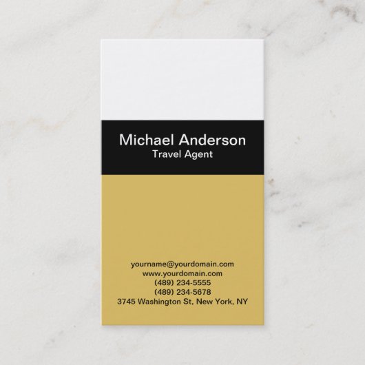 Moderne Agent-Visitenkarte Visitenkarte (Vorderseite)