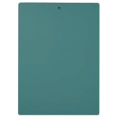 Moderne Alexandrit-Teal-Geometrisch-Monogramm Klemmbrett (Rückseite)