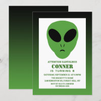 Moderne Alien jeden Geburtstag