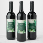 Moderne Alkoholtinte | Hochzeitsweinsiegel Weinetikett (Flaschen)