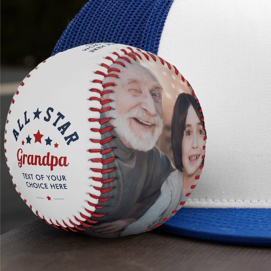 Moderne All-Star Opa 2-Foto Baseball