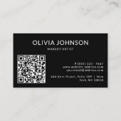 Moderne alle Berufe, Schönheit QR Code Visitenkarte (Rückseite)