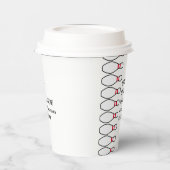 Moderne, allgegenwärtige Bowling-Geburtstagspartei Pappbecher (Links)