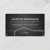 Moderne allgemeine Bauhalle Visitenkarte (Vorderseite)