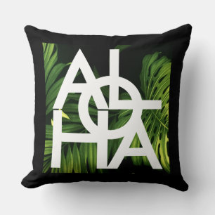 Moderne Aloha-Palme Hawaii-Insel-Vibes Kissen