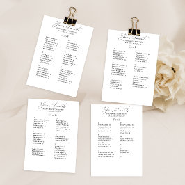 Moderne Alphabetische Hochzeitskarte