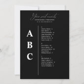 Moderne Alphabetische Hochzeitstorte (Vorderseite)