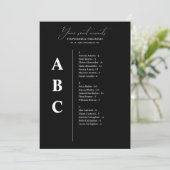 Moderne Alphabetische Hochzeitstorte (Stehend Vorderseite)