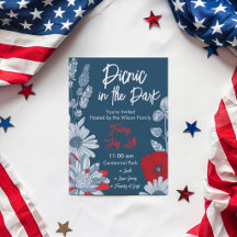 Moderne amerikanische Blumen-Garten-Vierte-Juli-Fe