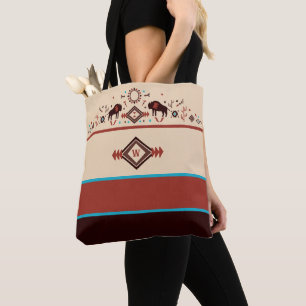 Moderne amerikanische Eingeborenen-inspirierte Mus Tasche