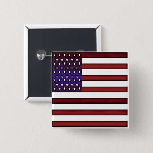 Moderne amerikanische Flagge Button (Vorne & Hinten)