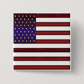 Moderne amerikanische Flagge Button (Vorderseite)