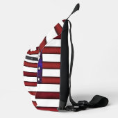 Moderne amerikanische Flagge Crossbody Bag (Rechts)