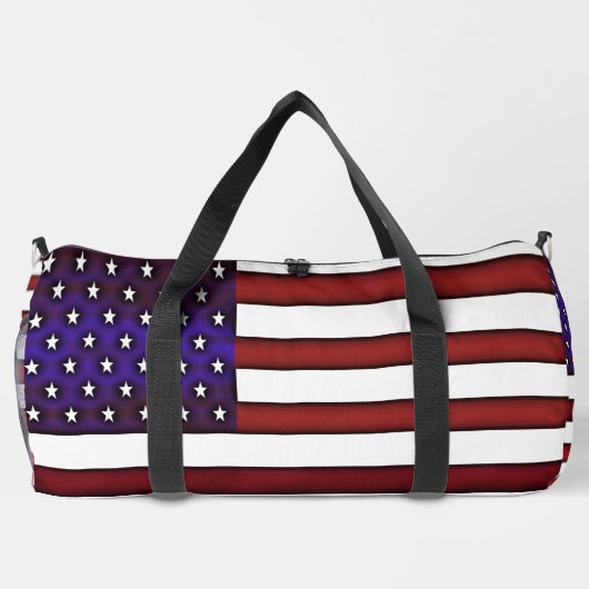 Moderne amerikanische Flagge Duffle Bag (Rückseite)