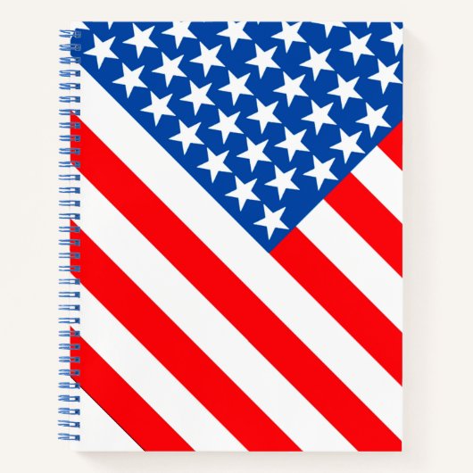 Moderne amerikanische Flagge Notizblock (Vorderseite)