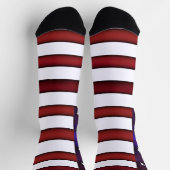 Moderne amerikanische Flagge Socken (Oben)