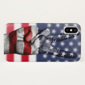 Moderne amerikanische Flagge und Flügel Case-Mate iPhone Hülle (Rückseite (Horizontal))