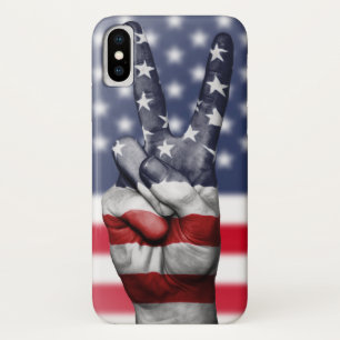 Moderne amerikanische Flagge und Flügel Case-Mate iPhone Hülle