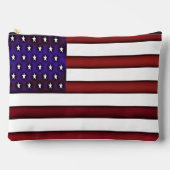 Moderne amerikanische Flagge Zubehörtasche (Vorderseite)