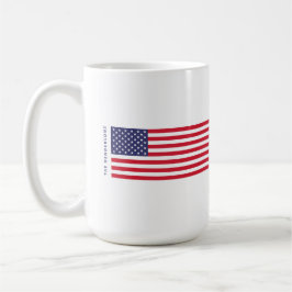 Moderne amerikanische Flaggen Streifen 4. Juli Kaffeetasse