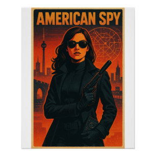 Moderne amerikanische Spionin - Femme Fatale in Re Poster