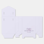 Moderne Amethyst-Wasserfarbe-Minimal-Brautparty Geschenkschachtel (Ungefaltet)
