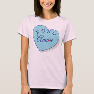 Moderne Amore XOXO Valentinstag Mode-Shirt T-Shirt