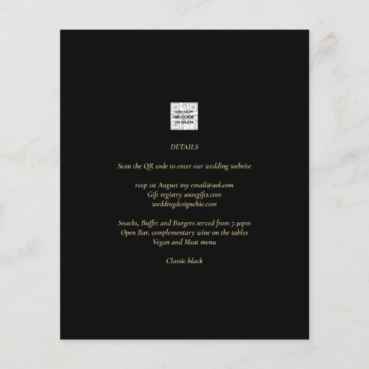 Moderne Ampere und Hochzeitsstipendium - QR-UAWG Flyer (Hinten)