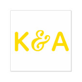 Moderne Ampersand-Initialen für Hochzeitssaison Permastempel (Design)