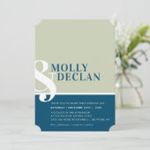 MODERNE AMPERSAND Typografie Einladung (Stehend Vorderseite)