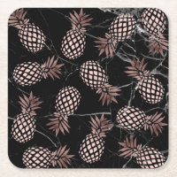 Moderne Ananas aus schwarzem Marmor Rose