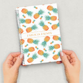 Moderne Ananas-Frucht-Muster Notizblock