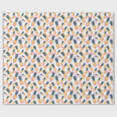 Moderne Ananas-Fruchtmuster-Wrapping Paper Roll Geschenkpapier (Flach)