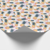Moderne Ananas-Fruchtmuster-Wrapping Paper Roll Geschenkpapier (Ecke)