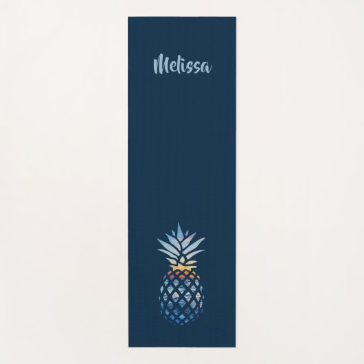 Moderne Ananas Personalisiert Yogamatte (Vorderseite)