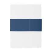 Moderne Anchor Navy Blue Nautical Wedding Einladungsbanderole (Rückseitenbeispiel)