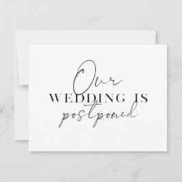 Moderne Änderung der Pläne für die Hochzeitverläng Ankündigung