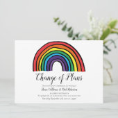 Moderne Änderung des Datums Zurückgestellt Ereigni Save The Date (Stehend Vorderseite)