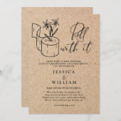 Moderne Änderung des Datums Zurückgestellt Stornie Einladung (Vorne/Hinten)