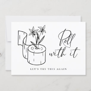 Moderne Änderung des Datums Zurückgestellt Stornie Einladung