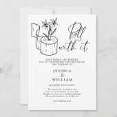 Moderne Änderung des Datums Zurückgestellt Stornie Einladung (Vorderseite)