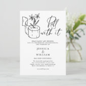 Moderne Änderung des Datums Zurückgestellt Stornie Einladung (Stehend Vorderseite)