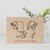 Moderne Änderung des Datums Zurückgestellt Stornie Einladung (Stehend Vorderseite)